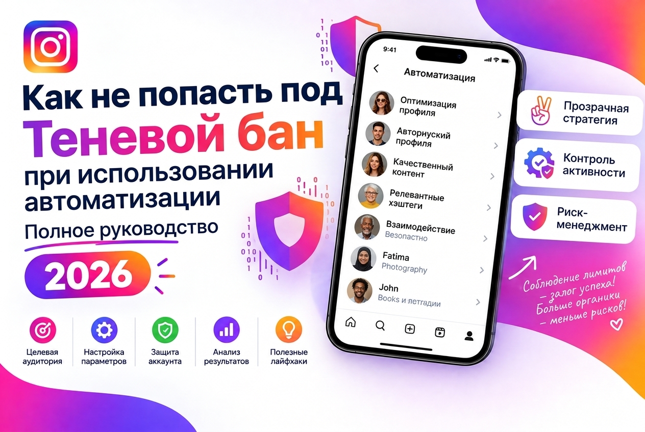Как не попасть под теневой бан при использовании автоматизации